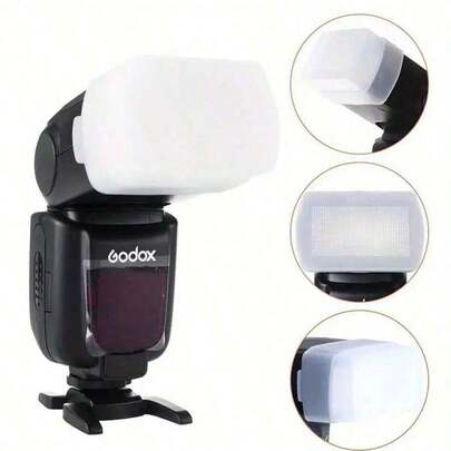 Softbox ABS cường độ cao dành cho đèn flash Godox V860II, V850II, TT685, TT600 - Không cần pin, tương thích với và 580EX - Cải thiện chất lượng ảnh.