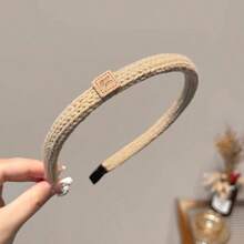 Băng đô đan, phụ kiện tóc hoạt hình dành cho nữ, phụ kiện đội đầu đa năng, băng đô thời trang thu đông thanh lịch tối giản cho hoạt động ngoài trời, băng đô cài tóc. - Nhiều màu - Xem 5