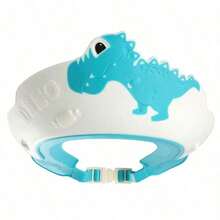 1个婴儿洗发帽，卡通恐龙/皇冠设计，儿童防水洗发帽，护眼护耳浴帽 - 如圖 - 查看 12