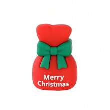 1pc/3D Santa Claus 3D Mini Eraser Sharpener With Cute Snowman Design For Students - Christmas Series Pencil Sharpeners - View 3