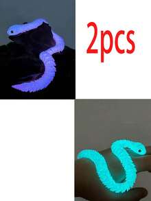 1 Item - A 3D Printed Snake Decoration With Eyes - A Stunning Decoration With Detachable Eyes, More Realistic, With Freely Movable Joints, Capable Of Changing Various Postures. Suitable For Car, Home, Party Decorations, As Well As Holiday Birthday Gifts, Room Decorations, Tabletop Display Decorations, Birthday Gifts, Party Tabletop Decorations, Which Can Enhance The Atmosphere! Eye Colors Are Random - Multicolor - View 13