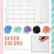 Juego de 1035 Letras para Tablero con Estuche Organizador Caracteres Precortados de Plástico Multicolor 3 4 Pulgadas Letras Cursivas para Tablero de Fieltro Mensajes Números Símbolos - como en la foto - Ver 5