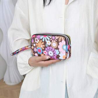 Women's Three-Tier Long Clutch Bag Wallet Clutch Bag For Women Large Capacity Key Pouch Wallet Casual Phone Pouch