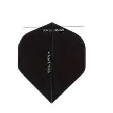 30pcs High Quality Simple Black Dart Accessories, Replaceable Dart Fins