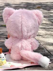 20 厘米娃娃装 - 可爱卡通印花连身衣连帽衫睡衣外套，冬装（不含娃娃）