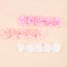 1pc Newborn Baby Girl 5 Flower Sweet & Cute Headband, Princess Headband Hair Accessory, Suitable For Gift, Party, Daily Wear, Christmas - Multicolor - View 8
