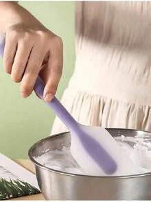 1/3/6 Pieces, Silicone Spatula, Mini Silicone Spatula, Fruit Jam Spatula, High-Temperature Resistant Cream Spatula, Mixing And Baking Tools, Kitchen Utensils, Apartment Essentials (Length 21cm/8.26in) - Multicolor - View 3