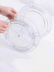 1 Stück drehbarer mehrstöckiger transparenter Tisch-Kosmetikorganizer, geeignet für Hautpflege, Parfüm, Kosmetik, Valentinstag Geschenk, ideal für Urlaub, Strand, Badezimmer, Schlafzimmer, große Kapazität, Kosmetiktasche, Reiseessentiell - Verschiedenfarbig - Übersicht 8