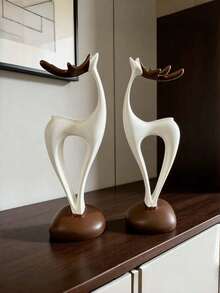 1 قطعة من مجموعة تماثيل إناء زهور محفور من الراتنج بتصميم إلهي هندسي، ديكور أنيق وعصري مناسب كهدية للمنزل والمكتب، عيد ميلاد، تخرج، عيد الميلاد - متعدد الألوان - مشاهدة 10