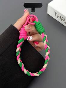 时尚编织手机挂绳，通用手机壳带可调节肩带，适合送给母亲、家人、朋友、生日、节日的女士礼物，手机挂饰，手机链 - 彩色 - 查看 31