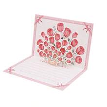 Thiệp chúc mừng hoa hồng 3D nổi (kèm bưu thiếp) - Hoa giấy 3D thủ công tinh xảo, thích hợp làm quà tặng Ngày Valentine/Kỷ niệm/Sinh nhật - Thể hiện tình cảm bạn bè - Lý tưởng cho lời chúc mừng ngày lễ và đóng gói quà tặng. - Nhiều màu - Xem 5