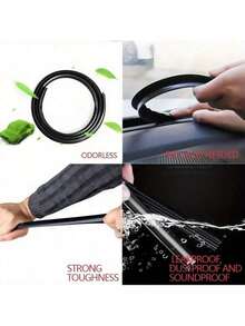 1 miếng dán kín bảng điều khiển xe màu đen! Phụ kiện chất lượng cao được thiết kế đặc biệt để lấp đầy khoảng trống giữa kính chắn gió và bề mặt xe, nơi dễ tích tụ bụi bẩn trong quá trình lái xe hàng ngày. Miếng dán này có thể giải quyết hoàn hảo vấn đề này và ngăn ngừa hiệu quả bụi bẩn tích tụ trong khe hở, giữ cho chiếc xe yêu quý của bạn luôn sạch sẽ và gọn gàng. - Dải niêm phong - Xem 8