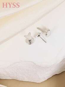 一对 316L 钛钢无螺纹耳钉，20G 耳钉，男女通用，平底耳骨耳钉，耳廓耳钉，耳屏耳钉，美杜莎耳钉，6mm 耳针 - 無螺紋插針耳釘 - 查看 12