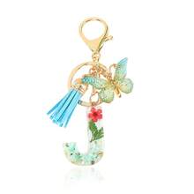 1pc Handmade Crystal Resin Butterfly & Letter Keychain, Tassel Keyring, Small Gift For Wedding, Birthday, Baby Shower, Travel Souvenir, Graduation, Housewarming, Party (5 Styles Available) - Multicolor - View 93