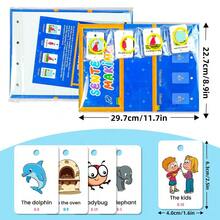 80pcs Desktop Education Card, Look At Pictures And Group Sentences Desktop Education Card, Thinking Training Learning Card, Parent-Child Interaction Card, Children's Educational Cartoon Toy Card