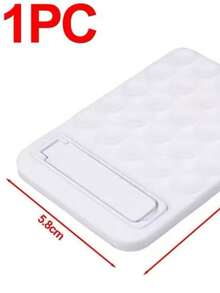 Silicone Suction Cup Holder For Cell Phones - White - View 2