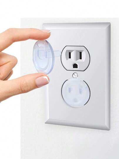 Safety Lock Clasp, No Drilling Self-Adhesive Anti-Pinch Quick Release Clip, Universal Refrigerator Door Fastener, Auto Drawer Storage Box Lock, Plastic Door Lock (For Doors That Cannot Close Tightly), Dual Locking Design Anti-Opening Lock Clasp.