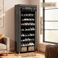 Compact, Space-Saving, Multi-Tier Shoe Rack For Clutter-Free Entryways And Dorm Rooms, A Dust-Proof, Easy-Clean Storage Cabinet Designed To Maximize Small Hallways, Closet Corners, And Mudrooms With Adjustable Shelves, Moisture-Resistant Finish, Sturdy Steel Frame, Non-Slip Base, And Roomy Compartments That Accommodate Sneakers, Boots, Heels, And Flats - Multicolor - View 12