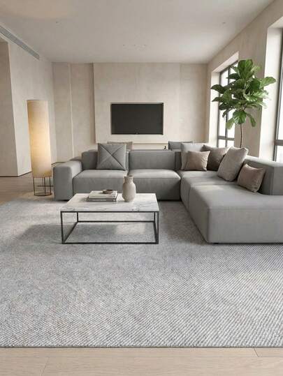 1 Set de 10 piezas de baldosas de alfombra autoadhesivas entrelazadas, alfombrillas cuadradas de color gris sólido simple, adecuadas para centros comerciales, oficinas, habitaciones, salas de estar, a prueba de sonido y antideslizantes para niños descalzos, personalizables para toda la casa, aptas para mascotas