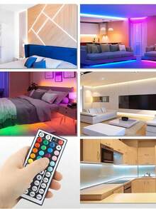 Neon LED Strip Lights, RGB Multi-Color Changing With Remote Control - USB Powered For Christmas Decor, Flexible Silicone Neon LED Lights For Living Room, Bedroom Lighting And Wall DIY - White - View 8