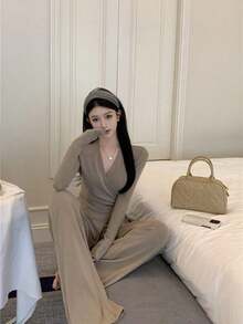 Women Two-Piece Outfits - Màu Khaki - Xem 6