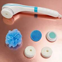 Within 2 Working Days, Electric Body Scrub, Including 5 Accessories - Long-Handled Soft-Bristled Body Scrub Brush, USB Charging, Suitable For Full Body Exfoliation And Cleansing - Electric bath brush - 查看 5