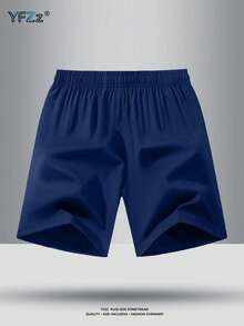 4pcs Plus Size Men's Summer New Fashionable Loose Thin Quick-Dry Casual Sports Drawstring Shorts - Multicolor - View 10