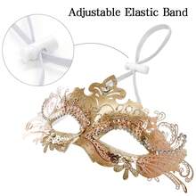 情侣面具 - 罗马希腊男士面具和威尼斯金属女士面具，适合狂欢节和万圣节