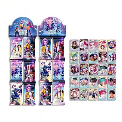 8/40张K-Pop女巫猎人集换式卡牌游戏补充包及收藏卡套装，包含全息稀有卡，策略桌面游戏，完美的生日、圣诞节、万圣节、复活节、新年礼物，派对礼品和圣诞袜填充物，适合儿童、青少年和成人。