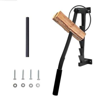 Wall Mounted Firewood Splitter Metal Kindling Splitter For Wood With Replaceable Extended Handle Manual Portable Firewood Cutter For Indoor Or Outdoor Suitable For Dry Cedar And Pine