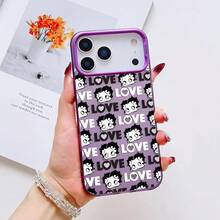 -Betty-BoopS Fashion Phone Case For  17 16 15 14 13 12 11 Pro Max Air Matte Laser Aurora Shockproof Funda.Christmas Accessories.Phone Cases S25 Ultra Phone Case 16 Case Y2k Phone Case 17 Pro Max Case Pink Phone Case Silicone Phone Case Cute Phone Cases 14 Cases - 粉紅5 - 查看 8