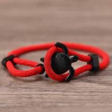1pc Men's Adjustable Sea Turtle Bracelet, Beach Surfer Lucky Cord Wristband, Casual Ocean Themed Accessory, Suitable For Daily Wear And Gift Giving - Turtle-shaped Bracelet - View 17