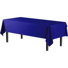 6-pack Premium - Funda para mesa de plástico Mantel de plástico 30 colores Marino 6 - Azulmarino - Ver 2