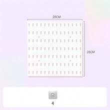 1 tấm bảng đục lỗ màu trắng, bảng đục lỗ Skadis, phụ kiện bảng đục lỗ, thiết kế chống trượt, giá trưng bày tiết kiệm không gian và giá lưu trữ tiện dụng, phụ kiện bảng đục lỗ, hộp/khay/móc bảng đục lỗ, bộ móc bảng đục lỗ, móc treo cốc bảng đục lỗ, giá đựng dụng cụ, trang trí phòng, đồ dùng nhà bếp thiết yếu, văn phòng, studio, nhà để xe, bàn làm việc, nhà bếp, phòng ngủ, dụng cụ sắp xếp đồ dùng văn phòng. - Nhiều màu - Xem 22