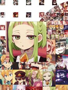 59pcs Jibaku Shounen Hanako-Kun Stickers, Featuring Characters Like Hanako, Yashiro Nene, Yugi Amane, Official Anime Merchandise, Suitable For Diaries, Phone Cases, Laptops, And An Ideal Japanese Anime Themed Gift