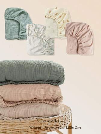 1 st. dra-på-lakan till spjälsäng, enfärgat, mjukt och hudvänligt, tvättbart, sitter på plats, viktigt för daglig användning av baby