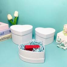 3pcs Heart-Shaped Gift Box Set, DIY Stackable Heart Design, Multi-Color Compact Capacity, Suitable For Bedroom, Living Room, Party, Mother's Day, Women's Day, Valentine's Day, Birthday, Wedding, Holiday - Multicolor - View 4