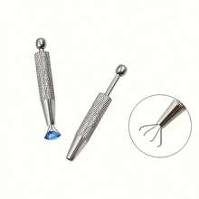 1pc Precision 4-Prong Jewelry Tweezers, Suitable For Gems, Diamonds, Beads And Small Parts, Toothless Design And Multi-Function Pliers, Suitable For Jewelry Production - Multicolor - View 5