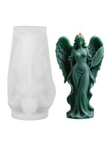 1个梦幻女神翅膀造型蜡烛硅胶模具 - 白色 - 查看 5