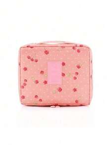 Toiletry Bag Organizer Travel Suitcase Makeup Object Feminine Bag With Divider - Rusty Rose - View 1