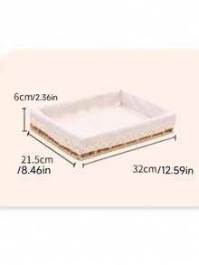 Multi-Functional Desktop Storage Box, Organizer Basket For Miscellaneous Items, Cosmetics, Snacks, Drawers, Coffee Table, Toys, Woven Rattan Storage Basket - Multicolor - View 15