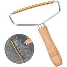 Enker Eliminador de Pelusa portátil, Limpiador de Pelusas para alfombras Pro Herramienta con Mango Largo de Madera para suéter, Abrigo Tejido de Pelo de Mascotas(default) - Multicolor - Ver 1