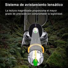 Brújula Lensática Profesional Militar Impermeable Metal W077 - Verde Oliva - Ver 4