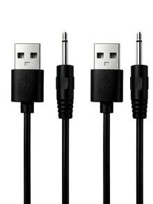 1/2pcs USB DC Charging Cable Replacement, 2.5mm Charging Cable, USB DC Charger, Fast Charging Cable, Suitable For Toys, Facial Cleansers, Electric Toothbrushes, Flashlights Replacement Charging Cable - Multicolor - View 14