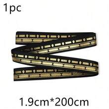 1卷/3卷 1.9厘米*200厘米/457厘米 开斋节快乐礼品包装丝带，适用于开斋节派对DIY蝴蝶结礼品装饰丝带 - 彩色 - 查看 19