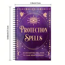 [Magick Handbook] Spiritual Growth Book With Ritual Oil Recipe And Spellbook | Magick Handbook For Witch And Pagan Practices, Clearing Negative Energies Using Pinecones, Crystals - 112-Page English Coil Book - A - View 8