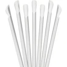 Pajitas de cuchara de plástico MegaScoop de 200 % diámetro paquete de 100 unidades 10 x 0.5 pulgadas de ancho sin envolver transparente - Claro - Ver 5