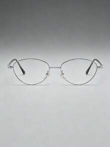 نظارة شمسية كاجوال للنساء بإطار بيضاوي عتيق الطراز، مناسبة للاستخدام اليومي قطعة واحدة