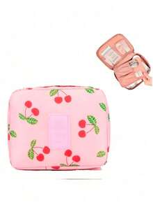 Toiletry Bag Organizer Travel Suitcase Makeup Object Feminine Bag With Divider - Rusty Rose - View 4