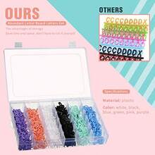 Juego de 1035 Letras para Tablero con Estuche Organizador Caracteres Precortados de Plástico Multicolor 3 4 Pulgadas Letras Cursivas para Tablero de Fieltro Mensajes Números Símbolos - como en la foto - Ver 4